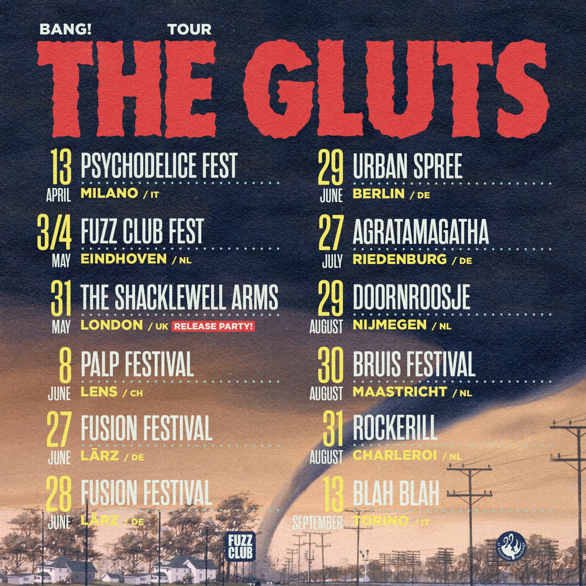 HOLIDAY IN THE SOUND! THE GLUTS + AT NIGHT