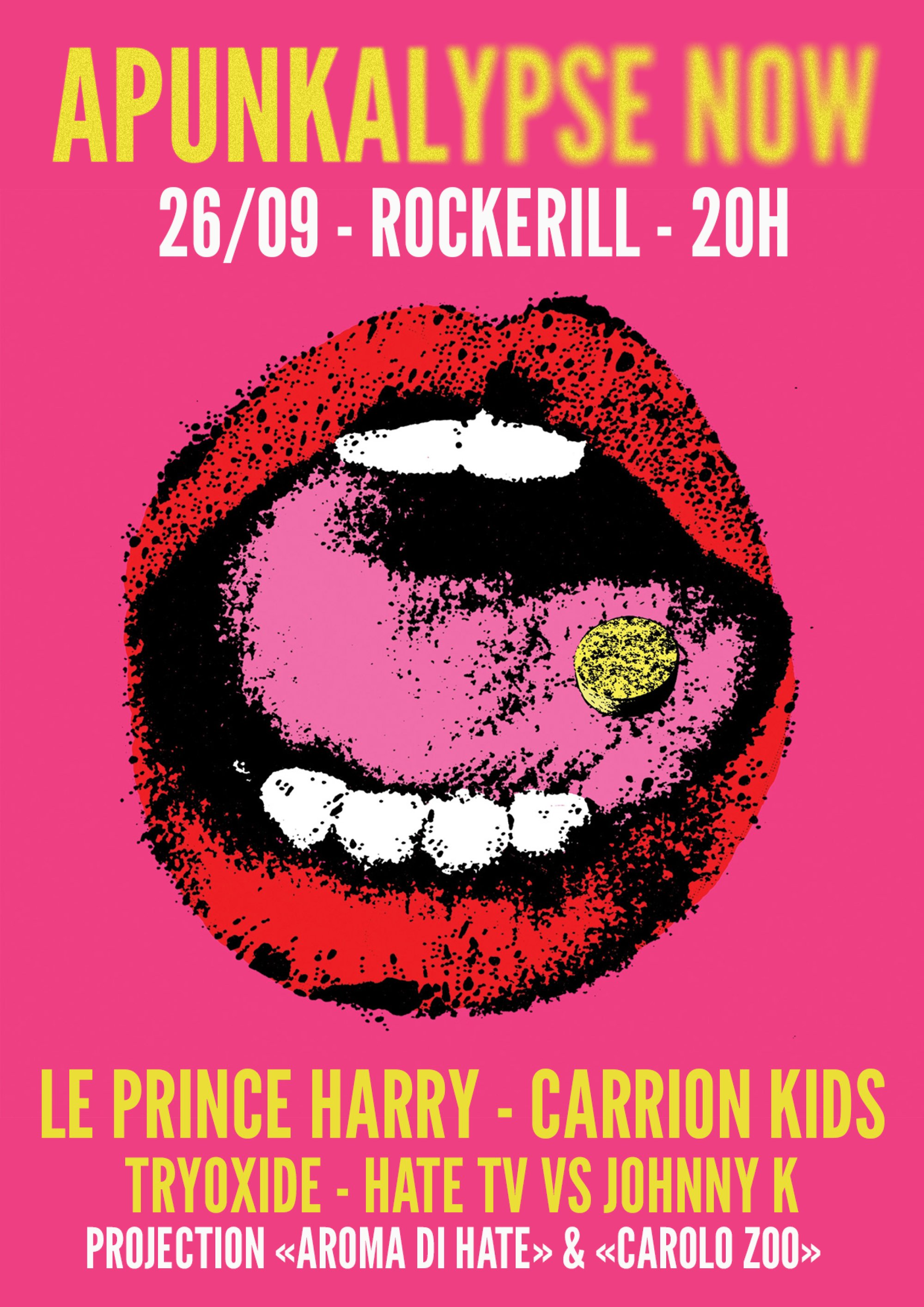 FÊTE FWB 2024 / APUNKALYPSE NOW: LE PRINCE HARRY + CARRION KIDS + TRIOXYDE