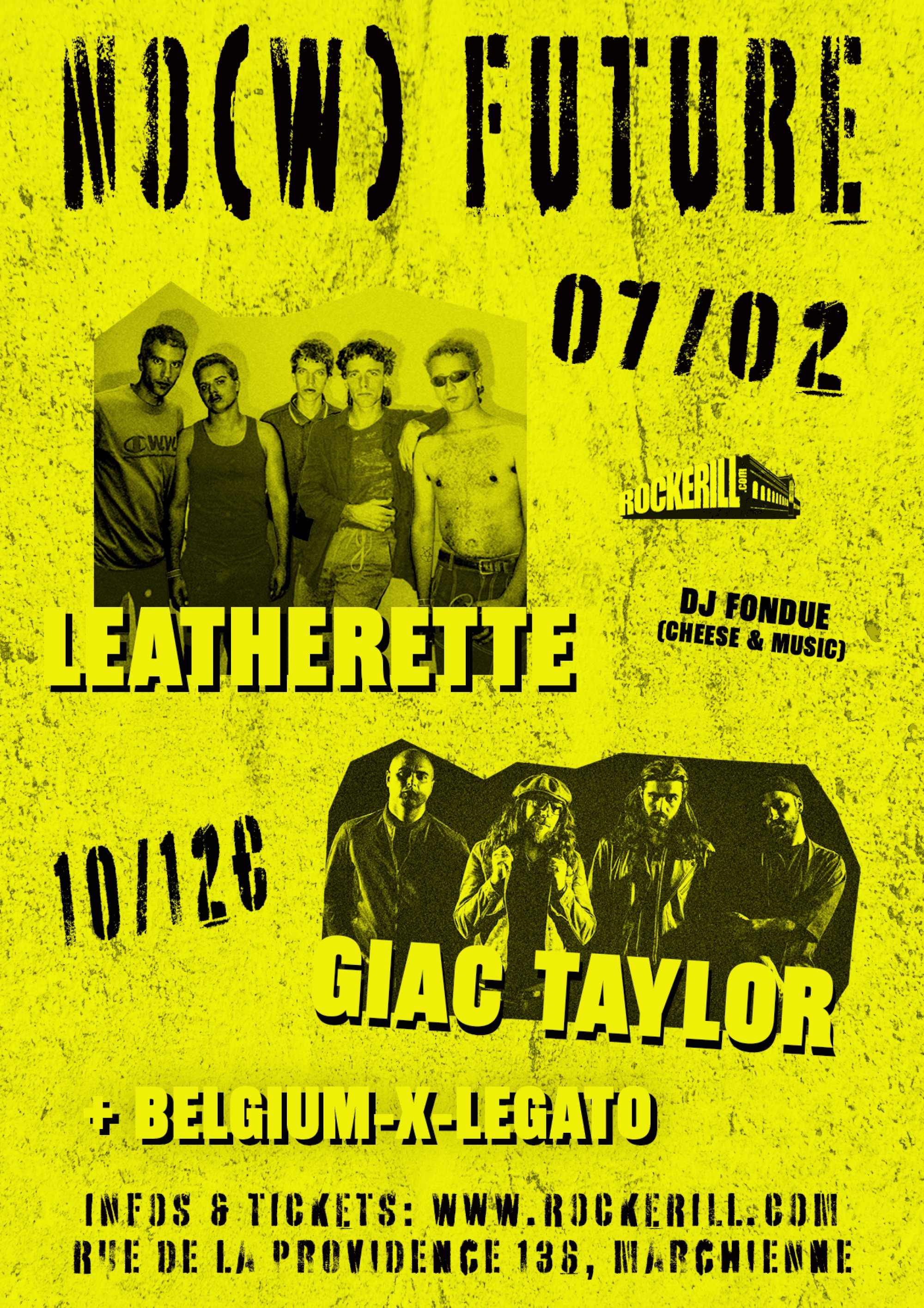 LEATHERETTE + GIAC TAYLOR (RELEASE PARTY) + BELGIUM-X-LEGATO