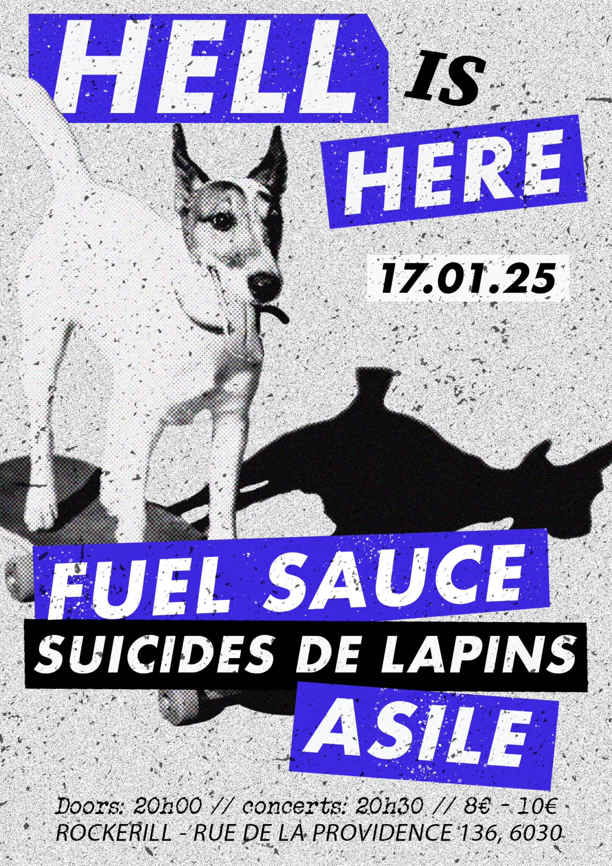 HELL IS HERE: FUEL SAUCE + SUICIDE DE LAPINS + ASILE