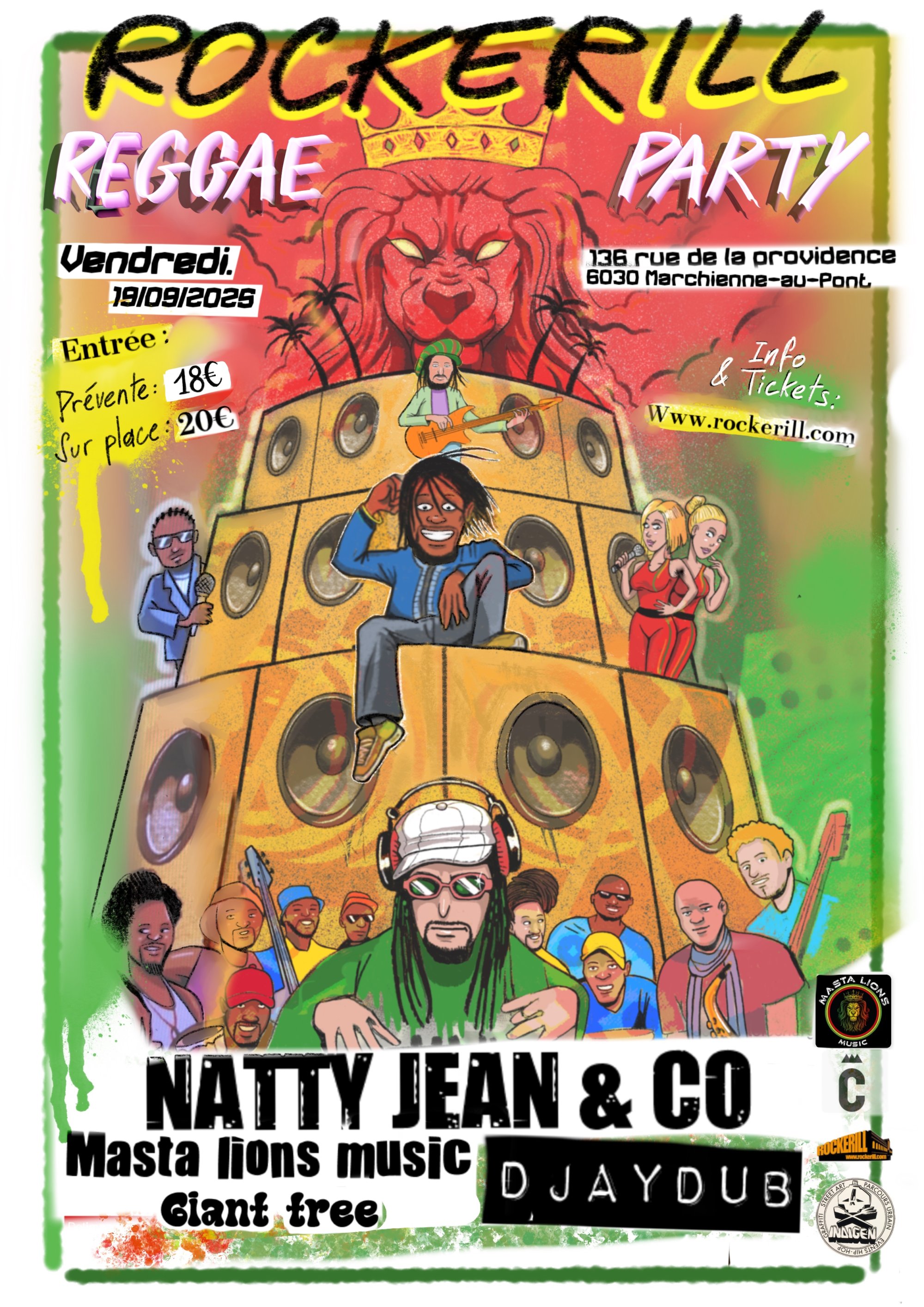 ROCKERILL REGGAE PARTY: NATTY JEAN & CO + MASTA LIONS + GIANT TREE + DJAYDUB