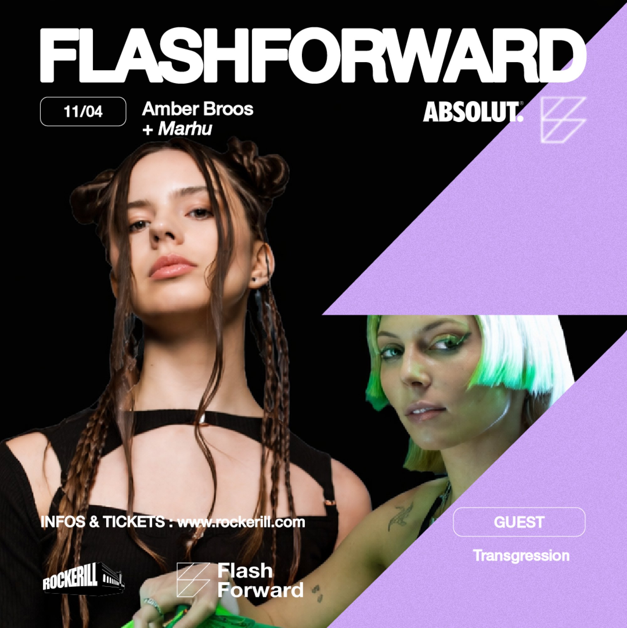 FLASHFORWARD: AMBER BROOS + MARHU + TRANSGRESSION