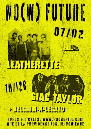 Leatherette + Giac Taylor (Release Party) + Belgium-X-Legato